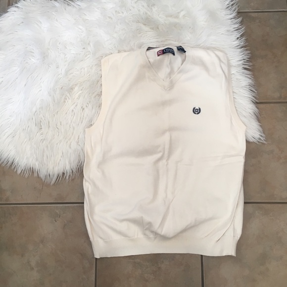 Chaps Sweaters | Chaps Sweater Vest Size Medium Mens White | Poshmark